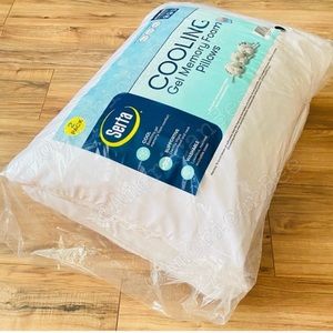 2 Pack Serta Cooling Gel Memory Foam Pillows